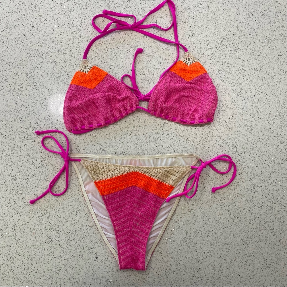 RARE Victoria Secret Crochet Bikini Set!